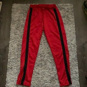 ZARA red/black track pants
